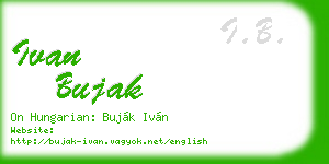 ivan bujak business card
